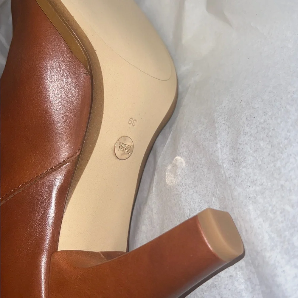 Zara Brown Over the Knee Boots Size 39 NWT